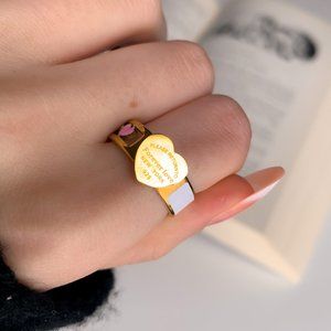 Forever Love ring | dainty luxury jewelry | stainless steel | rings for Women